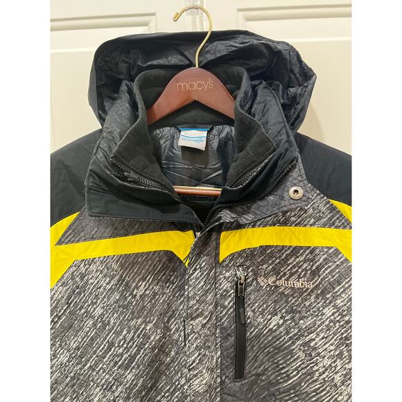 Columbia interchange 2 in 1 men’s jacket large removable hood/shell waterproof - Picture 6 of 12